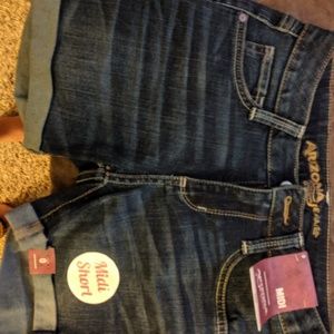 Arizona jeans midi short denim size 0